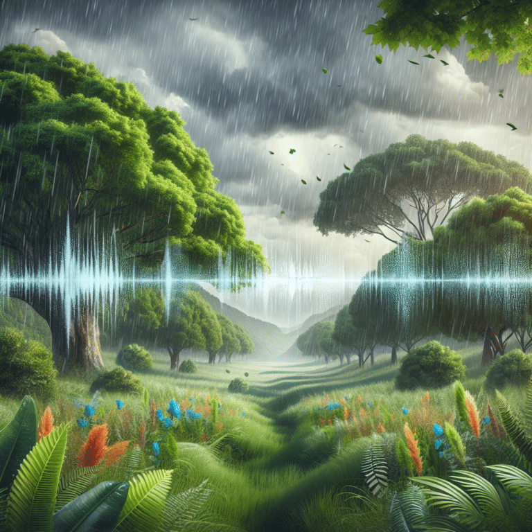 Mixing Wind and Rain Sounds for Relaxation