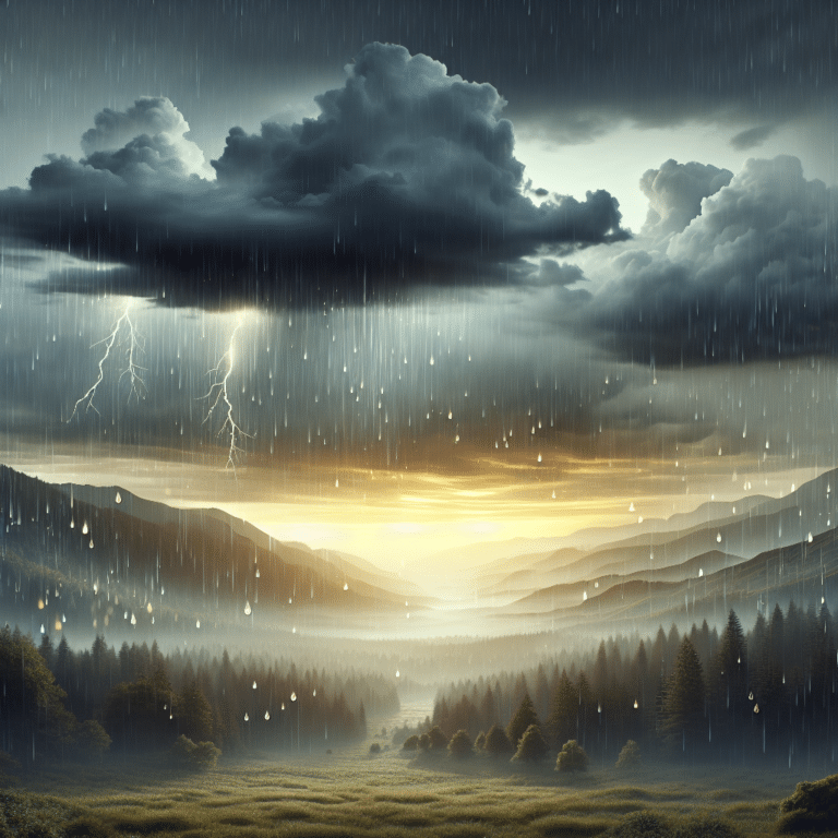 Mixing Rainfall Ambience with Soft Thunder