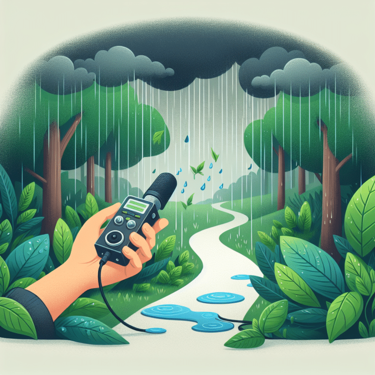 How to Record Gentle Rain with Portable Recorder