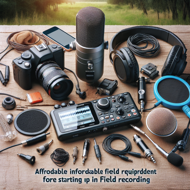 Affordable Equipment for those Starting in Field Recording 