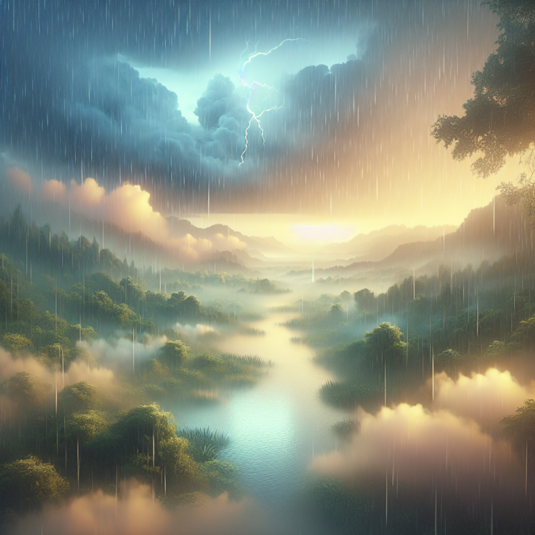  "Mixing Rainfall Ambience with Soft Thunder